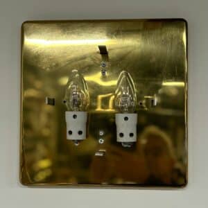 Brass Ceiling or Wall Lamp by Hillebrand Leuchten, 1970s