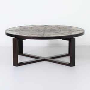 Brutalist Coffee Table by Ox Art for Trioh, 1970s | Danish, Handmade