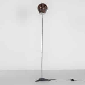 Globe Floor Lamp by Frank Ligtelijn for Raak, 1960&#8217;s | with Smoked Glass Globe