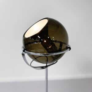 Globe Floor Lamp by Frank Ligtelijn for Raak, 1960&#8217;s | with Smoked Glass Globe