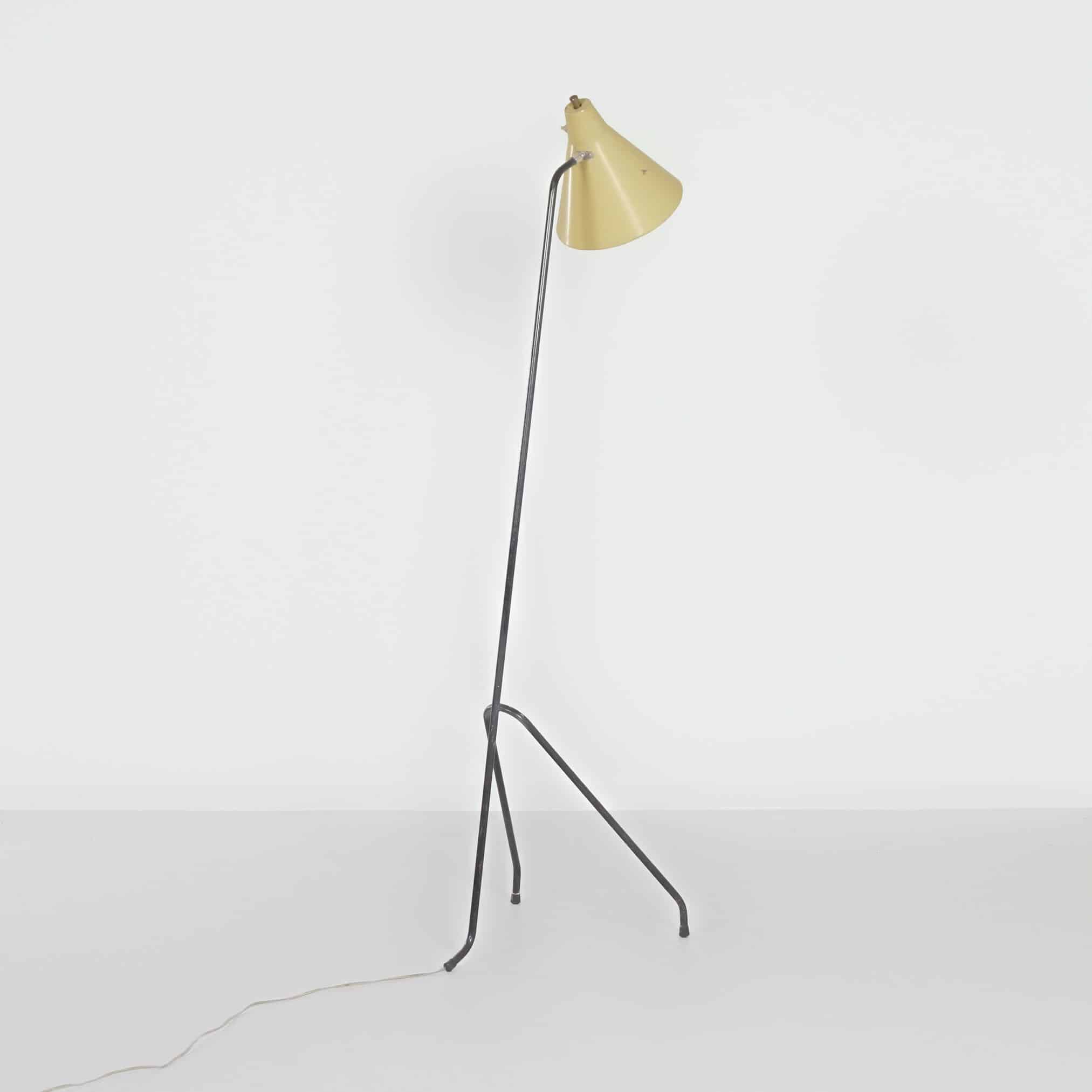 Grasshopper Floor Lamp by Willem van Doorn | 1960s, Mid-century, Yellow