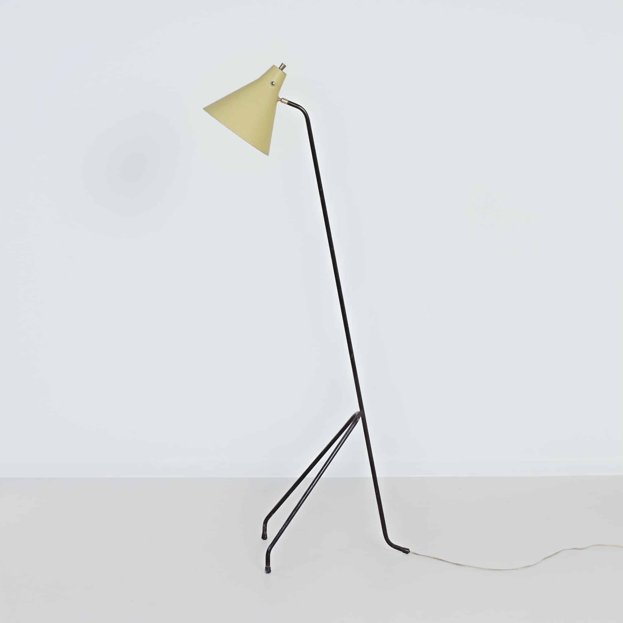 Grasshopper Floor Lamp by Willem van Doorn | 1960s, Mid-century, Yellow