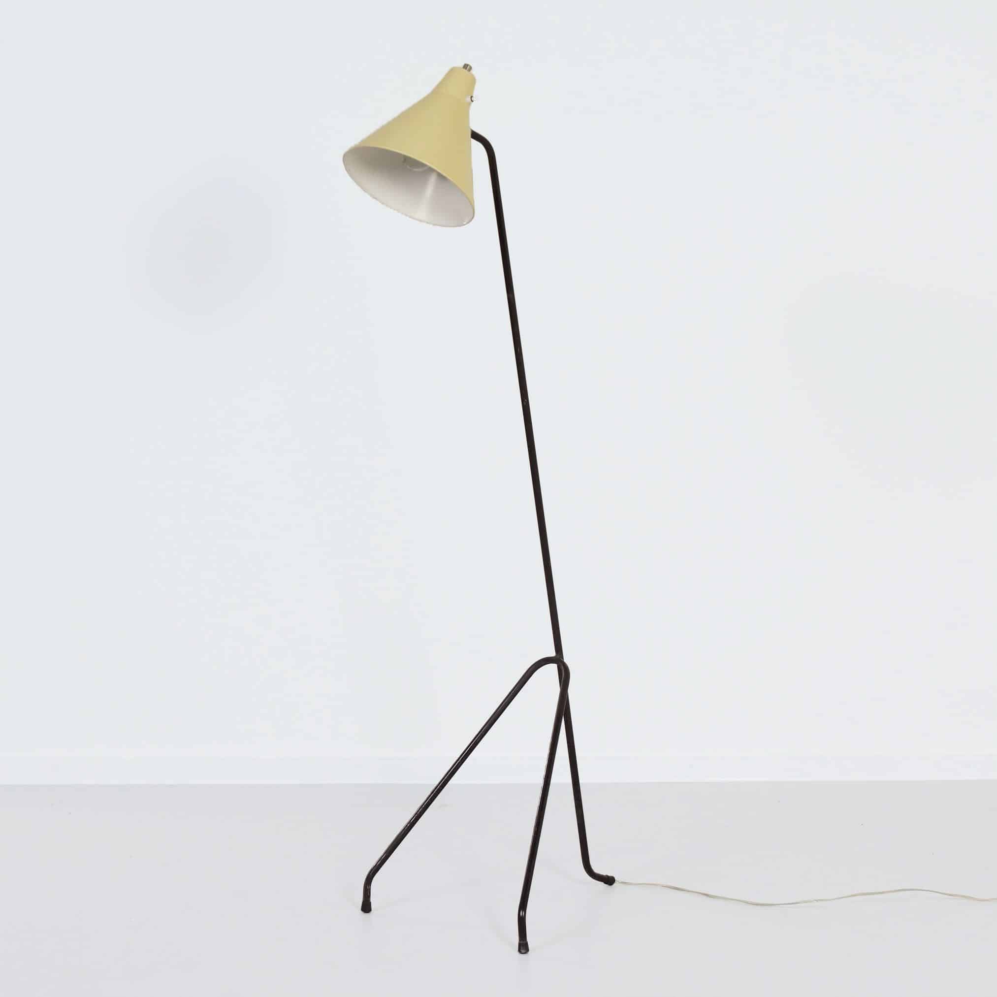 Grasshopper Floor Lamp by Willem van Doorn | 1960s, Mid-century, Yellow