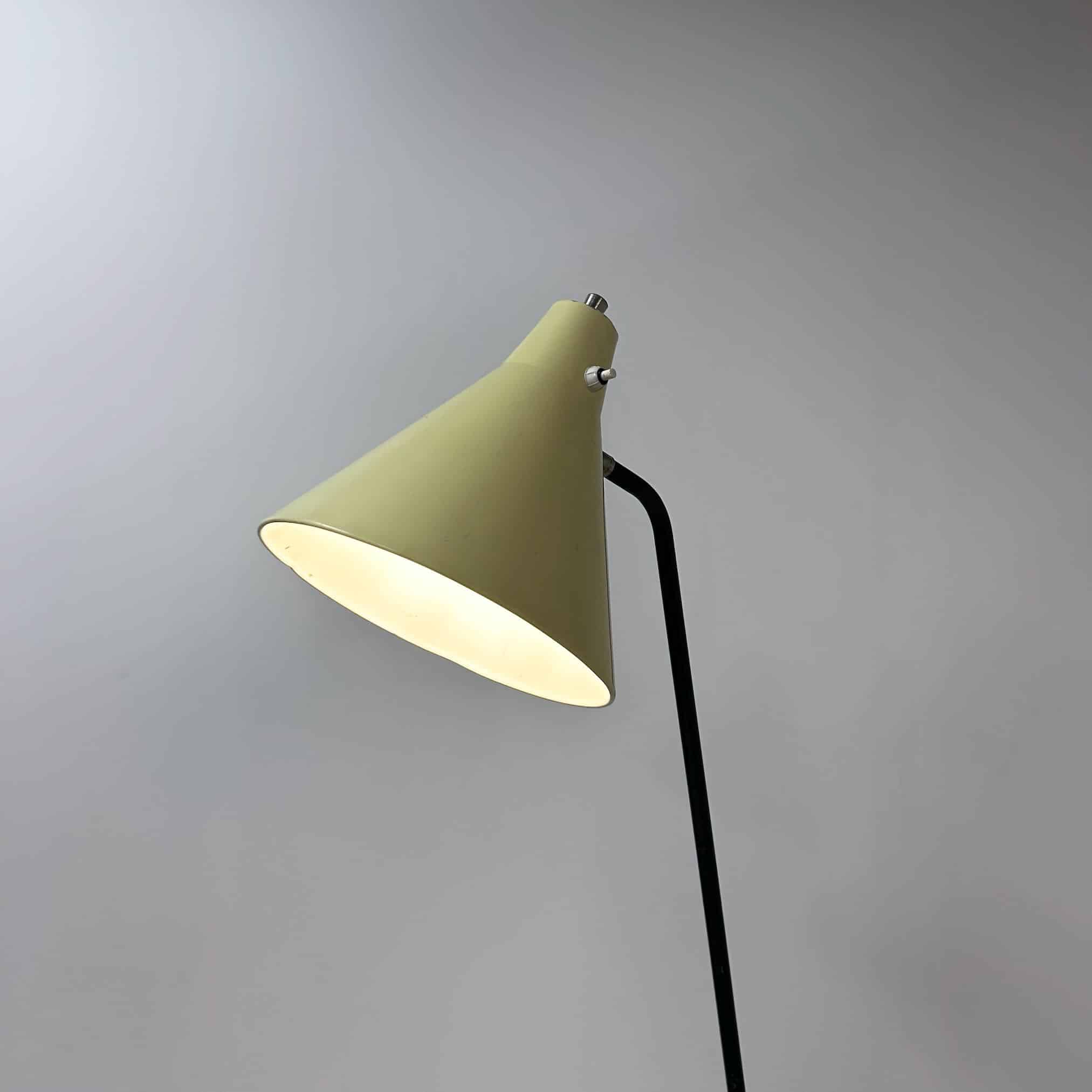 Grasshopper Floor Lamp by Willem van Doorn | 1960s, Mid-century, Yellow