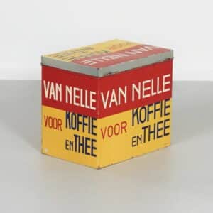 Large Coffee and Tea Tin by Jac Jongert for the &#8216;Van Nelle&#8217; Factory, 1933