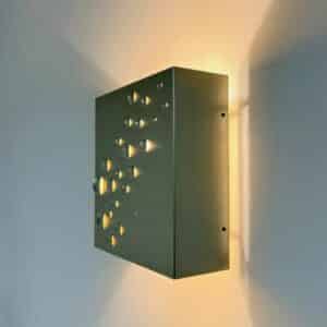 Gold &#8216;Star Rain&#8217; Wall Lamp by E.J. Jelles for Raak in 1960s