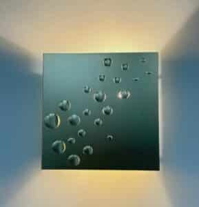 Gold &#8216;Star Rain&#8217; Wall Lamp by E.J. Jelles for Raak in 1960s