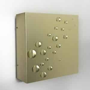 Gold &#8216;Star Rain&#8217; Wall Lamp by E.J. Jelles for Raak in 1960s
