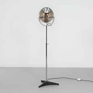 Globe Floor Lamp by Frank Ligtelijn for Raak, 1960&#8217;S | with Light Smoke Glass