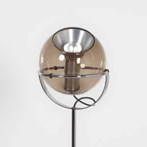 Globe Floor Lamp by Frank Ligtelijn for Raak, 1960&#8217;S | with Light Smoke Glass