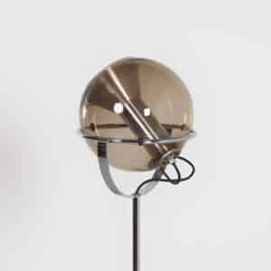 Globe Floor Lamp by Frank Ligtelijn for Raak, 1960&#8217;S | with Light Smoke Glass