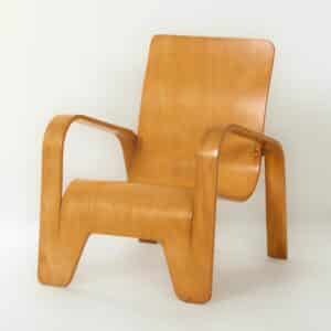 LaWo 1 Armchair by Han Pieck for LAWO Ommen in 1946 (no. 829) | Birchwood, Rare Find
