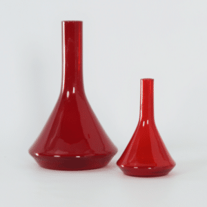 Red Vase Industrial Series by A.D. Copier for Leerdam Glass Factory, 1960s &#8211; Middle Size &#8211; Middle Size