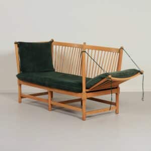 Spoke-Back Sofa by Borge Morgensen for Fritz Hansen, 1963 | Early Edition