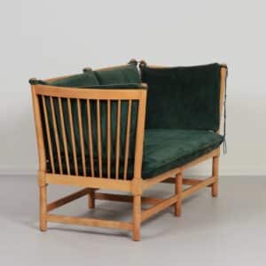 Spoke-Back Sofa by Borge Morgensen for Fritz Hansen, 1963 | Early Edition