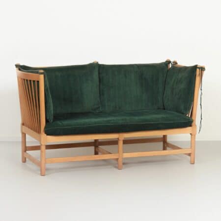 Spoke-Back Sofa by Borge Morgensen for Fritz Hansen, 1963 | Early Edition