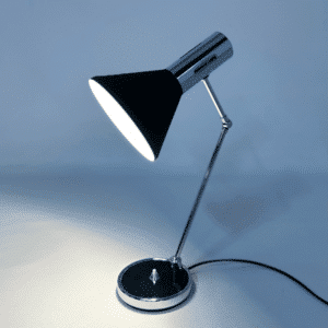 Black Desk Lamp Made in Italy, Florence, 1960s