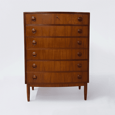 Danish Curved Chest of Drawers, 1960s | Teakwood
