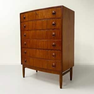 Danish Curved Chest of Drawers, 1960s | Teakwood
