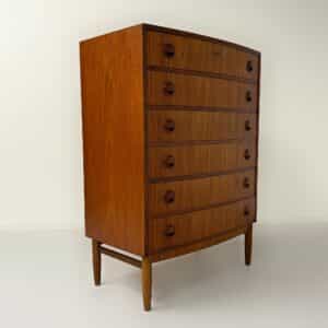 Danish Curved Chest of Drawers, 1960s | Teakwood