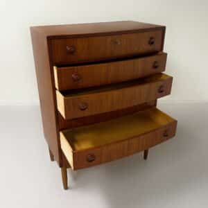 Danish Curved Chest of Drawers, 1960s | Teakwood