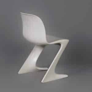 White Kangaroo Chairs by Ernst Moeckl for Horn, 1960s | Set of 6