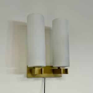 Opal glass Wall Lamp model C-1515/2 by Raak, 1960s | Mid-century Design