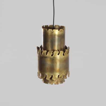 Swedish Pendant in Brass and Perspex by Asea, 1960s