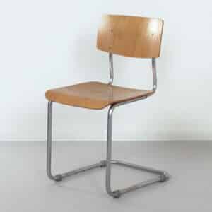 Vintage Tubular chair 1121 by Gispen in 1970s