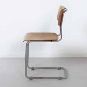 Vintage Tubular chair 1121 by Gispen in 1970s