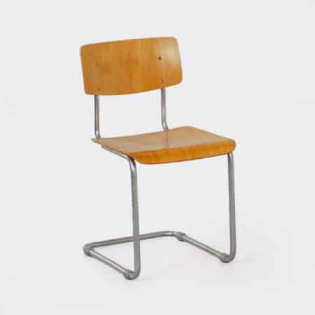 Vintage Tubular chair 1121 by Gispen in 1970s