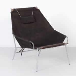 Danish Armchair J361 by Erik Ole Jørgensen for Bovirke, 1950s | Suede