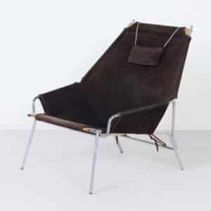 Danish Armchair J361 by Erik Ole Jørgensen for Bovirke, 1950s | Suede