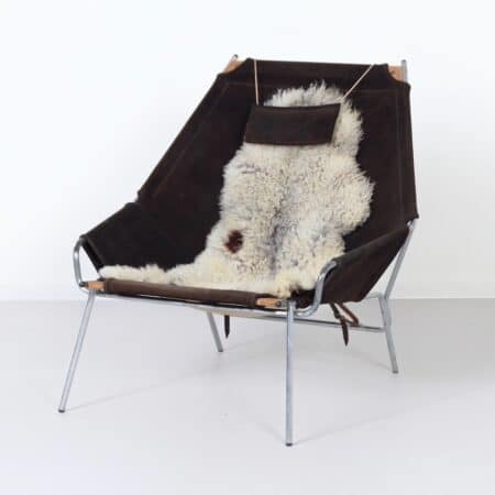 Danish Armchair J361 by Erik Ole Jørgensen for Bovirke, 1950s | Suede