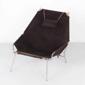 Danish Armchair J361 by Erik Ole Jørgensen for Bovirke, 1950s | Suede