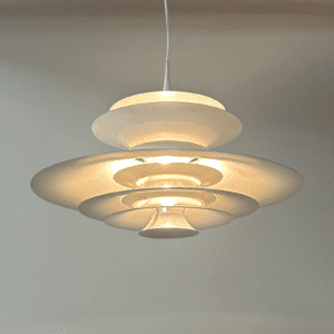 Very Large Danish Pendant Lamp Radius III by Eric Balslev for Fog &#038; Mørup, 1970s &#8211; Diameter 70 cm