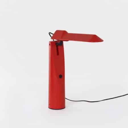 Red Picchio Desk Lamp by Isao Hosoe for Luxo, 1980s