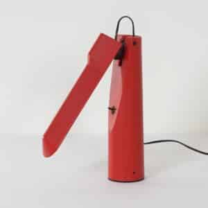 Red Picchio Desk Lamp by Isao Hosoe for Luxo, 1980s