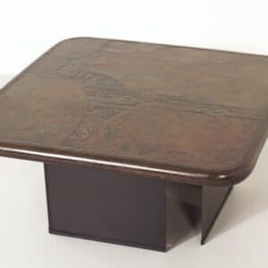 Brutalist Coffee Table by Paul Kingma, 1988 | 79&#215;79 cm Square