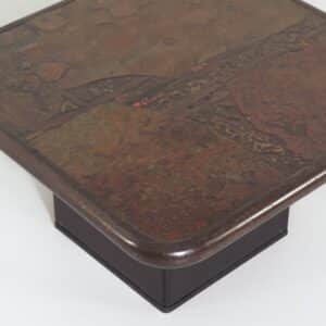 Brutalist Coffee Table by Paul Kingma, 1988 | 79&#215;79 cm Square