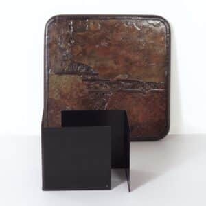 Brutalist Coffee Table by Paul Kingma, 1988 | 79&#215;79 cm Square