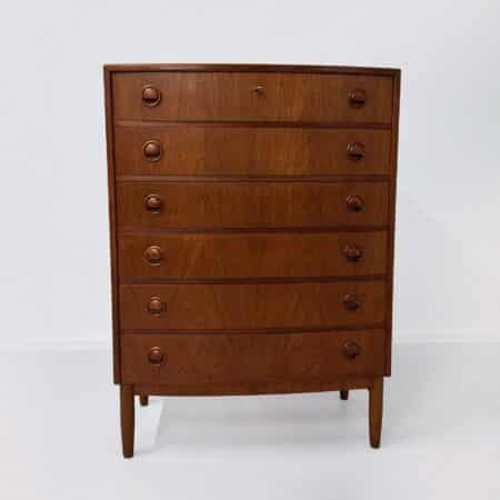 Danish Curved Chest of Drawers, 1960s | Teak (2nd)