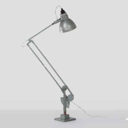 Industrial Desk Lamp with Counterweight by ERPE, 1950s | Marked