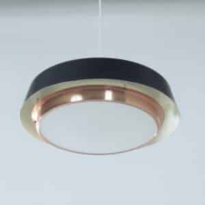 Metal Pendant Lamp by J.J.M. Hoogervorst for Anvia, 1960s | Rare Model