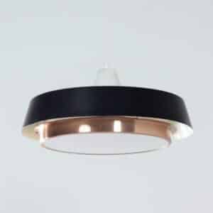 Metal Pendant Lamp by J.J.M. Hoogervorst for Anvia, 1960s | Rare Model