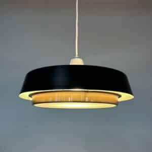 Metal Pendant Lamp by J.J.M. Hoogervorst for Anvia, 1960s | Rare Model