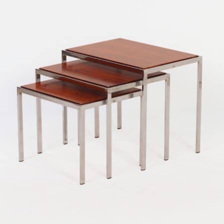 Danish Nesting Tables by Johannes Andersen &#038; Illum Wikkelso for CFC Silkeborg, 1950s.