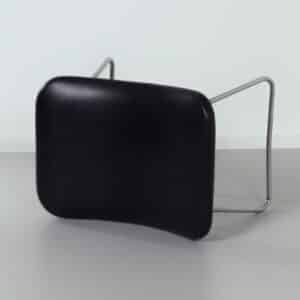 Vintage Footstool by Rudolf Wolf &#038; J.H. Rohe for Rohe Noordwolde, 1960s | Black Skai