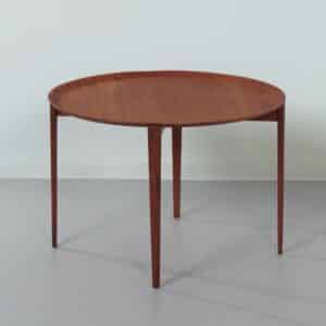 Round Coffee Table by Hans Olsen for Viskadalens Möbelindustri, 1960s | Scandinavian Modern