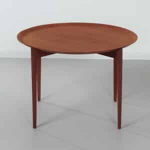 Round Coffee Table by Hans Olsen for Viskadalens Möbelindustri, 1960s | Scandinavian Modern